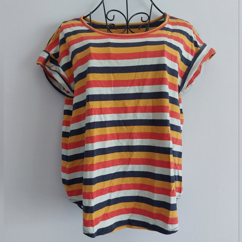 L.L. Bean Striped Cotton T-Shirt